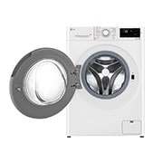 LG Стиральная машина LG F4M5VSDW с паром, 9 кг, Front view with door open, F4M5VSDW, thumbnail 2