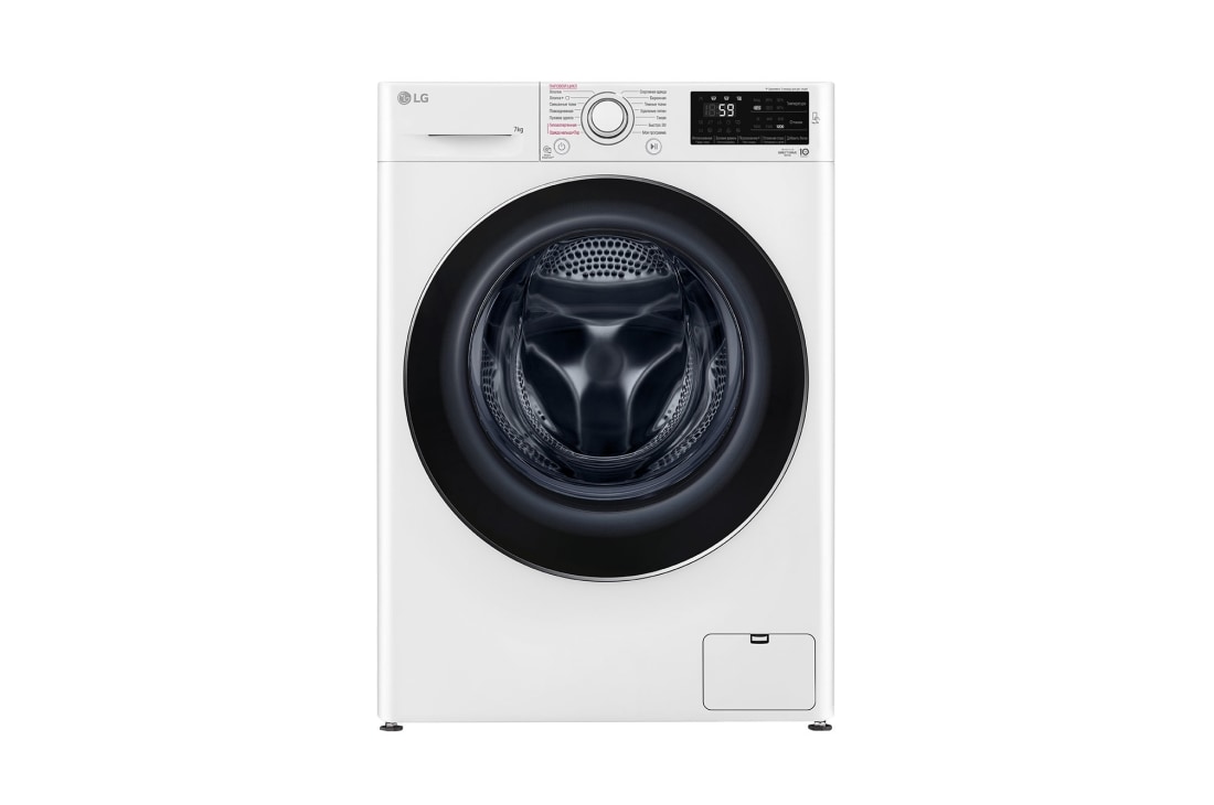 LG Стиральная машина узкая LG F2J6HSDW с паром, 7 кг, Front, F2J6HSDW