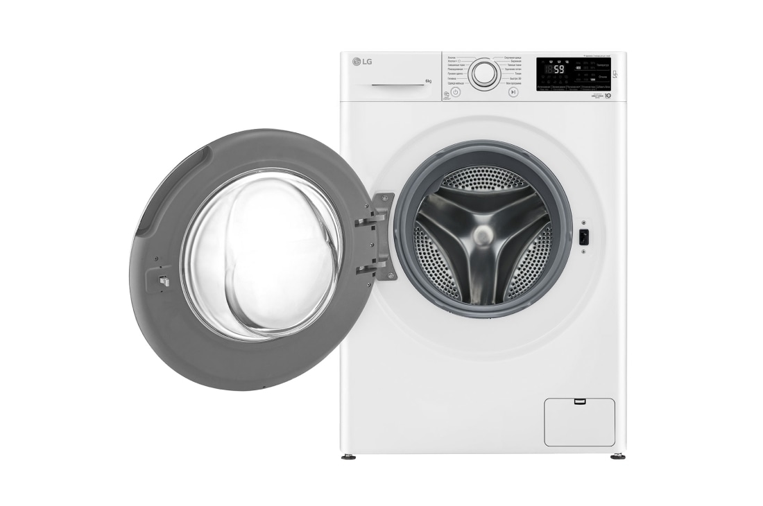 LG Стиральная машина узкая LG F2J6NNFW, 6 кг, Front door open, F2J6NNFW, thumbnail 2