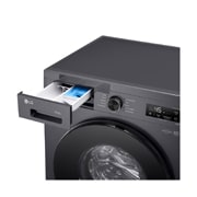 LG Стирально-сушильная машина LG F2Y2VG5J с паром, 9/5 кг, Стирально-сушильная машина LG F2Y2VG5J с открытым лотком (вид справа), F2Y2VG5J, thumbnail 6