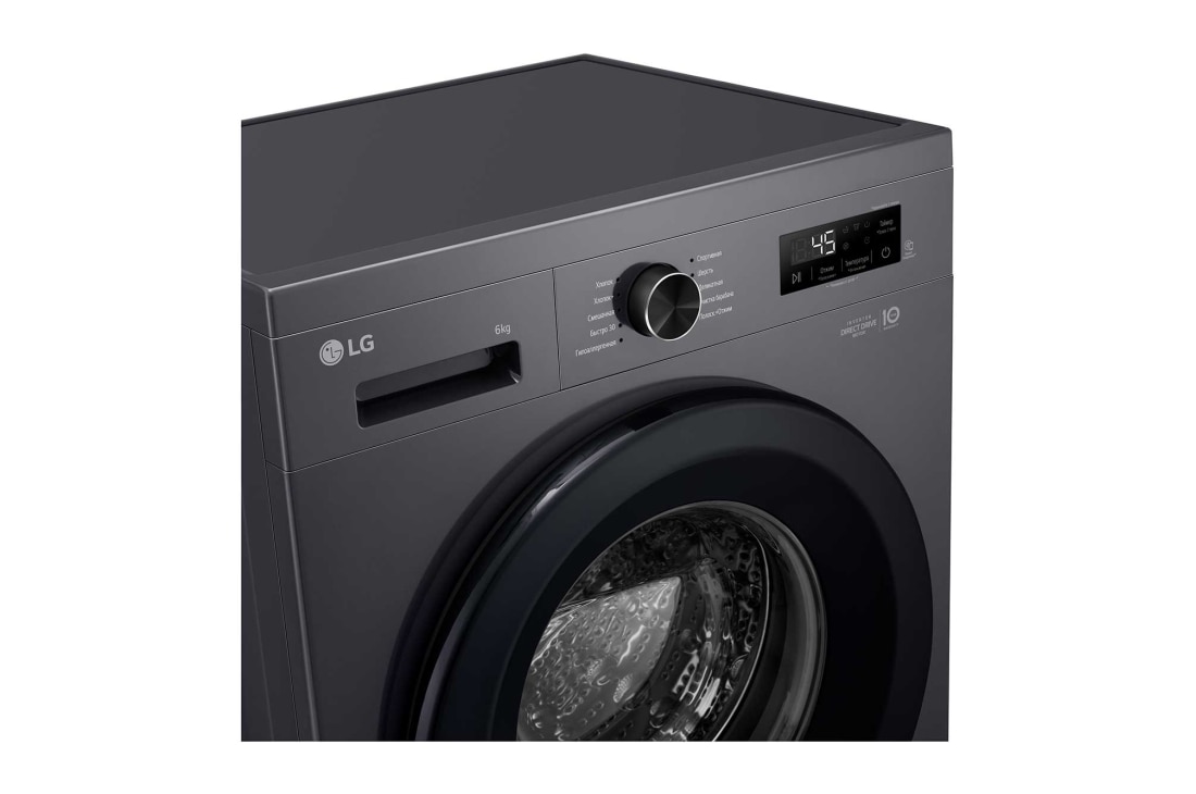 LG Стиральная машина узкая LG F2Y1NS6J с паром, 6 кг, Панель стиральной машины LG F2Y1NS6J (вид слева), F2Y1NS6J, thumbnail 3