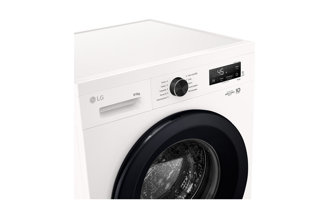 LG Стирально-сушильная машина LG F2Y2VG6W с паром, 9/5 кг, Панель стирально-сушильной машины LG F2Y2VG5J (вид слева), F2Y2VG6W, thumbnail 3