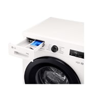 LG Стирально-сушильная машина LG F2Y2VG6W с паром, 9/5 кг, Стирально-сушильная машина LG F2Y2VG5J с открытым лотком (вид справа), F2Y2VG6W, thumbnail 6