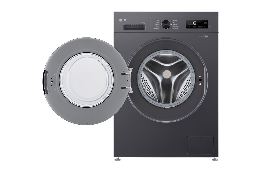 LG Стиральная машина LG F2Y1VS6J с паром, 9 кг, стиральная машина LG F2Y2VG5J с открытой дверцей, F2Y1VS6J, thumbnail 2