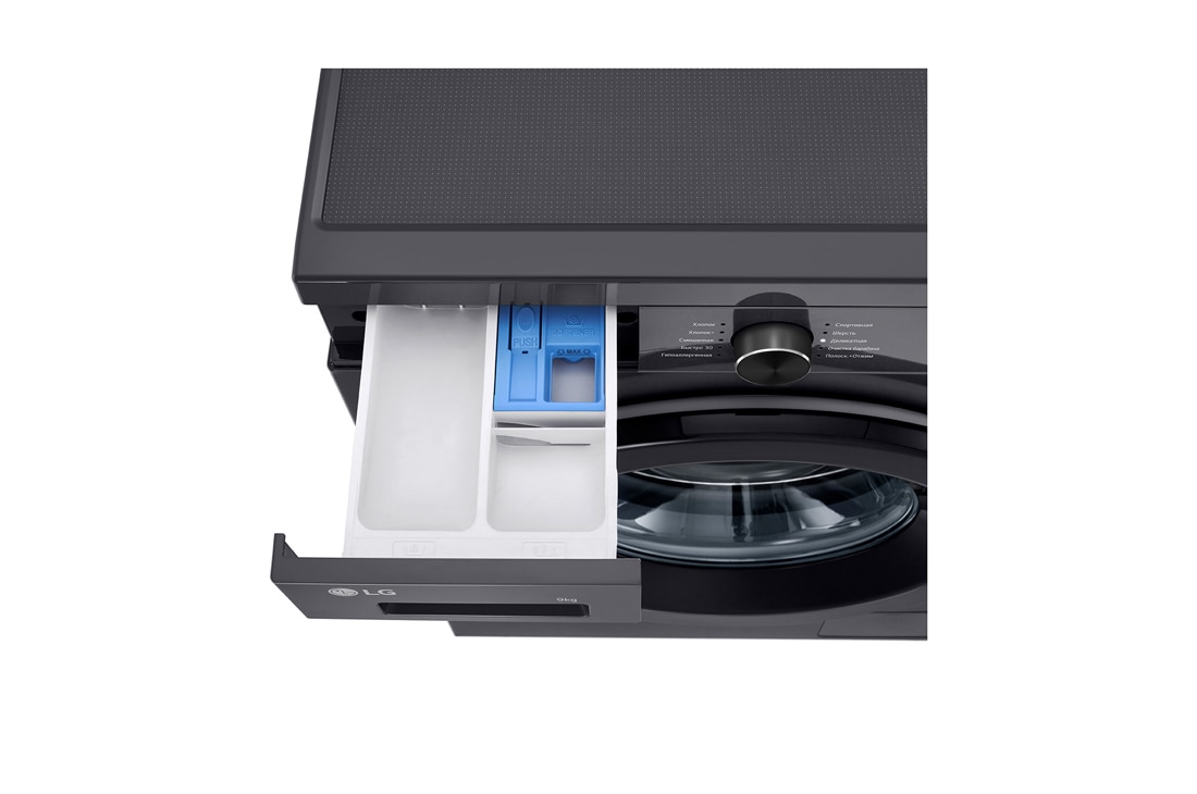 LG Стиральная машина LG F2Y1VS6J с паром, 9 кг, стиральная машина LG F2Y2VG5J с открытым лотком (вид сверху), F2Y1VS6J, thumbnail 7