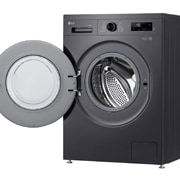 LG Стиральная машина LG F2Y1VS6J с паром, 9 кг, стиральная машина LG F2Y2VG5J с открытой дверцей (вид справа), F2Y1VS6J, thumbnail 9