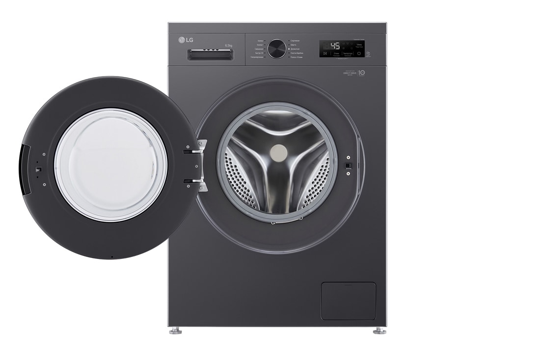 LG Стиральная машина узкая LG F2Y1WS6J с паром, 6,5 кг, Стиральная машина LG F2Y1WS6J с открытой дверцей, F2Y1WS6J, thumbnail 2