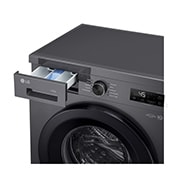 LG Стиральная машина узкая LG F2Y1WS6J с паром, 6,5 кг, Стиральная машина LG F2Y1WS6J с открытым лотком (вид справа), F2Y1WS6J, thumbnail 6