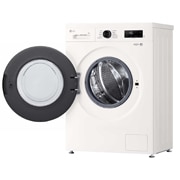 LG Стиральная машина узкая LG F2Y1NS6W с паром, 6 кг, Стиральная машина LG F2Y1NS6W с открытой дверцей (вид справа), F2Y1NS6W, thumbnail 9