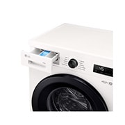 LG Стиральная машина узкая LG F2Y1WS6W с паром, 6,5 кг, Стиральная машина LG F2Y1WS6Wс открытым лотком (вид справа), F2Y1WS6W, thumbnail 6