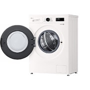 LG Стиральная машина узкая LG F2Y1WS6W с паром, 6,5 кг, Стиральная машина LG F2Y1WS6Wс открытой дверцей (вид справа), F2Y1WS6W, thumbnail 9