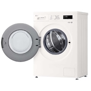 LG Стиральная машина узкая LG F2Y1NS3W с паром, 6 кг, Стиральная машина LG F2Y1NS3W с открытой дверцей (вид справа), F2Y1NS3W, thumbnail 9