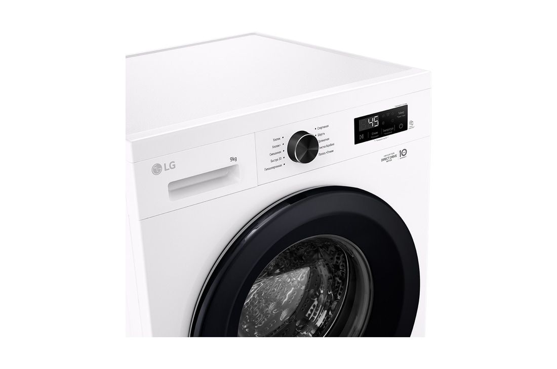 LG Стиральная машина LG F2Y1VS6W с паром, 9 кг, Панель стиральной машины LG F2Y2VG5J (вид слева), F2Y1VS6W, thumbnail 3