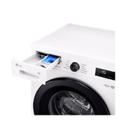 LG Стиральная машина LG F2Y1VS6W с паром, 9 кг, стиральная машина LG F2Y2VG5J с открытым лотком (вид справа), F2Y1VS6W, thumbnail 6