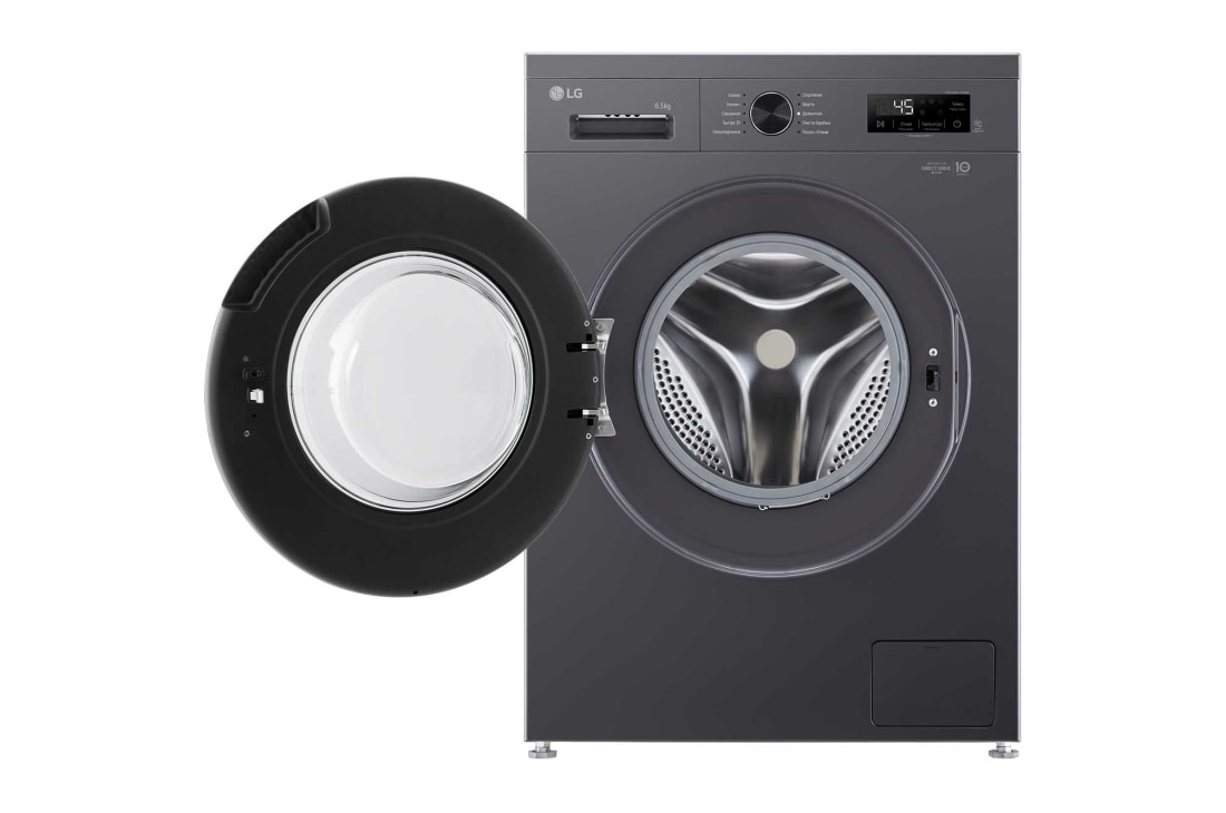 LG Стиральная машина узкая LG F2Y1WS5J с паром, 6,5 кг, Стиральная машина LG F2Y1WS5J с открытой дверцей, F2Y1WS5J, thumbnail 2