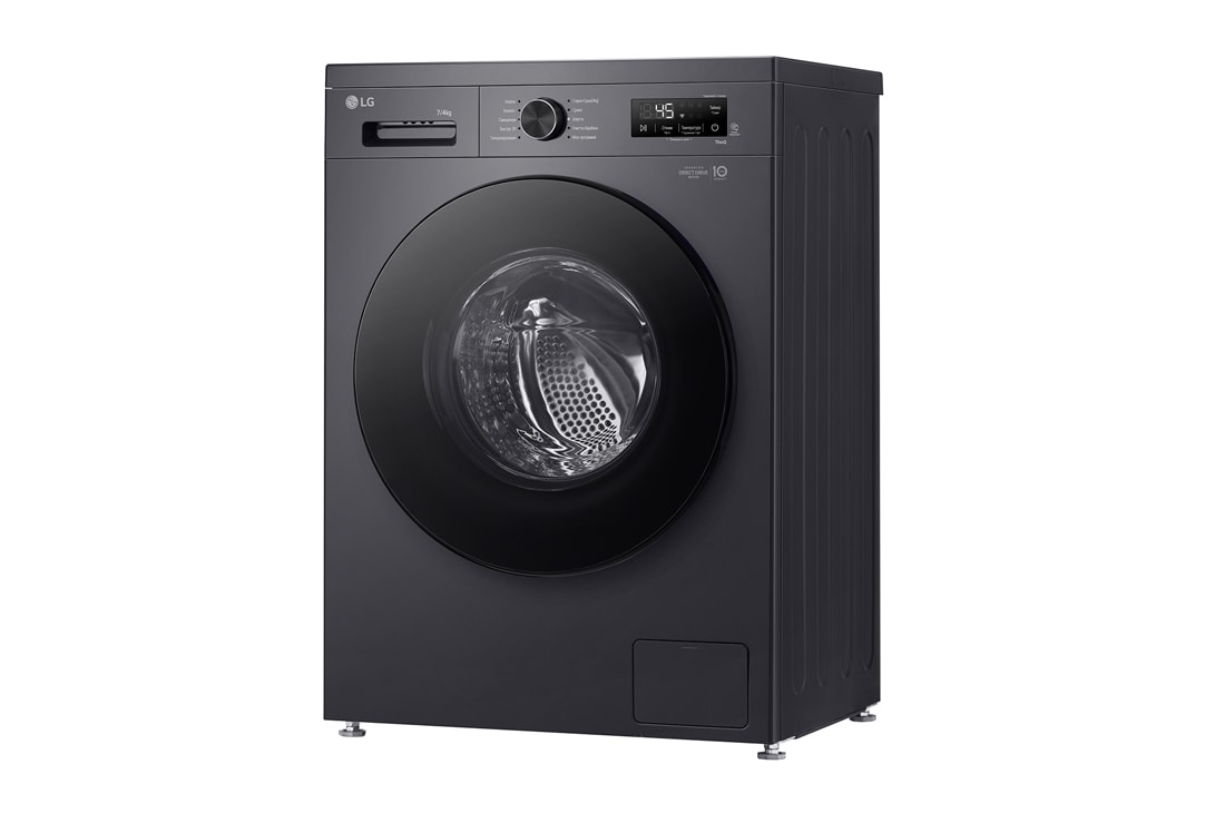 LG Узкая стирально-сушильная машина LG F2Y2HG5J с паром, 7/4 кг, Стирально-сушильная машина LG F2Y2VG5J (вид справа), F2Y2HG5J, thumbnail 10