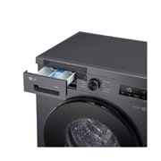 LG Узкая стирально-сушильная машина LG F2Y2HG5J с паром, 7/4 кг, Стирально-сушильная машина LG F2Y2VG5J с открытым лотком (вид справа), F2Y2HG5J, thumbnail 6