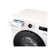 LG Стиральная машина узкая LG F2Y1NS5W с паром, 6 кг, Стиральная машина LG F2Y1NS5W с открытым лотком (вид справа), F2Y1NS5W, thumbnail 6