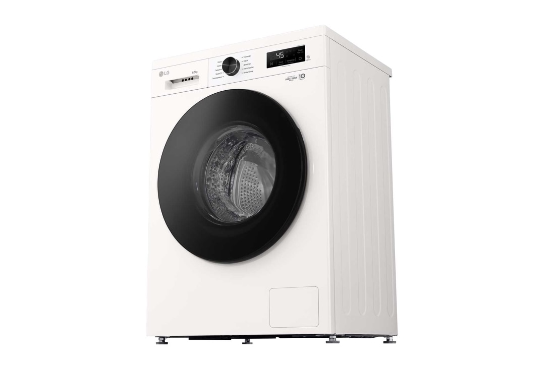 LG Стиральная машина узкая LG F2Y1WS5W с паром, 6,5 кг, Стиральная машина LG F2Y1WS5W (вид справа в перспективе), F2Y1WS5W, thumbnail 11