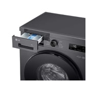 LG Стиральная машина узкая LG F2Y1NS5J с паром, 6 кг, Стиральная машина LG F2Y1NS5J с открытым лотком (вид справа), F2Y1NS5J, thumbnail 6