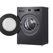 LG Стиральная машина узкая LG F2Y1NS5J с паром, 6 кг, Стиральная машина LG F2Y1NS5J с открытой дверцей (вид справа), F2Y1NS5J, thumbnail 9