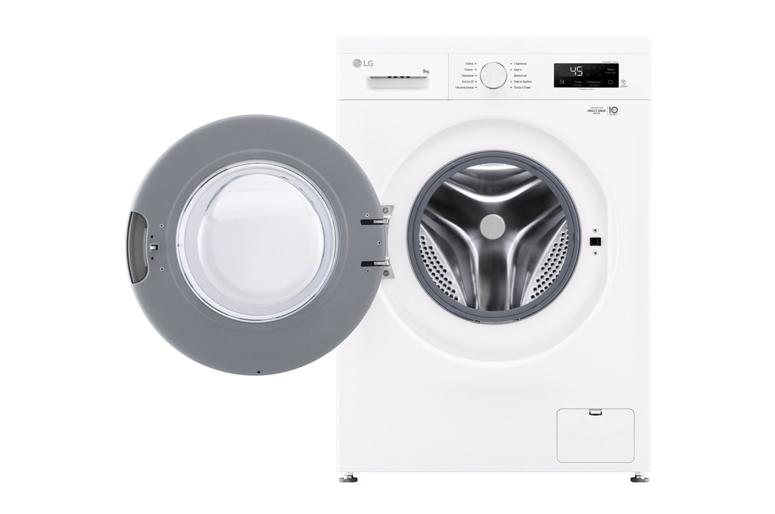 LG Стиральная машина LG F2Y1VS3W с паром, 9 кг, стиральная машина LG F2Y2VG5J с открытой дверцей, F2Y1VS3W, thumbnail 2