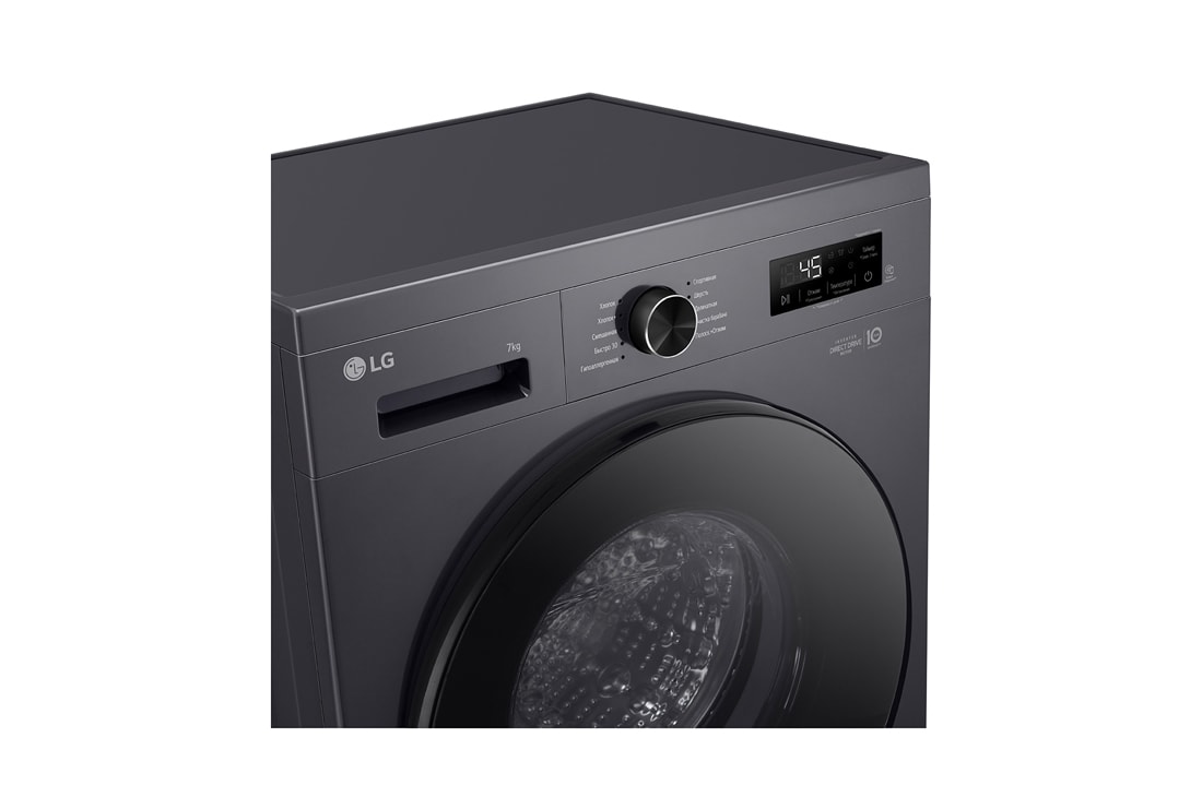 LG Стиральная машина узкая LG F2Y1HS5J с паром, 7 кг, Панель стиральной машины LG F2Y1HS3W (вид слева), F2Y1HS5J, thumbnail 3