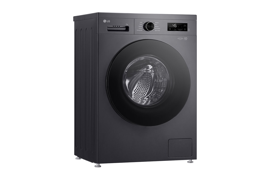 LG Стиральная машина узкая LG F2Y1HS5J с паром, 7 кг, Стиральная машина LG F2Y1HS3W (вид слева), F2Y1HS5J, thumbnail 8