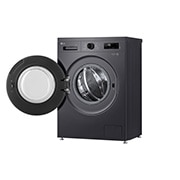 LG Стиральная машина узкая LG F2Y1HS5J с паром, 7 кг, Стиральная машина LG F2Y1HS3W с открытой дверцей (вид справа), F2Y1HS5J, thumbnail 9