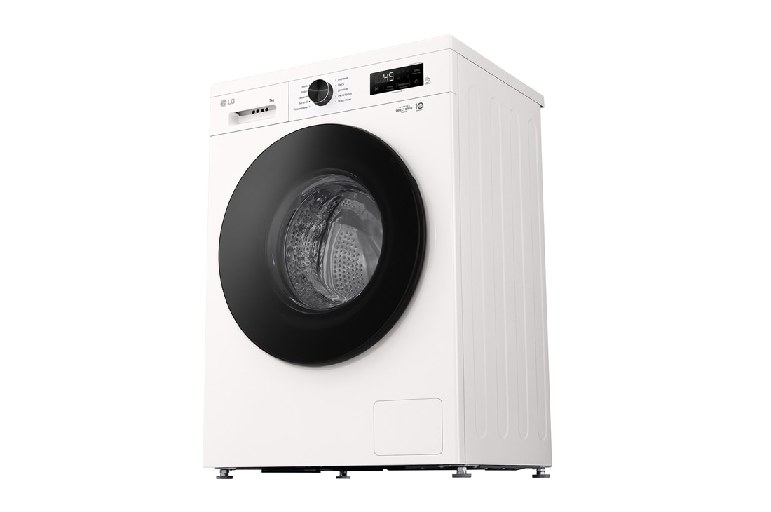 LG Стиральная машина узкая LG F2Y1HS5W с паром, 7 кг, Стиральная машина LG F2Y1HS3W (вид справа в перспективе), F2Y1HS5W, thumbnail 11