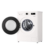 LG Стиральная машина узкая LG F2Y1HS5W с паром, 7 кг, Стиральная машина LG F2Y1HS3W с открытой дверцей (вид справа), F2Y1HS5W, thumbnail 9