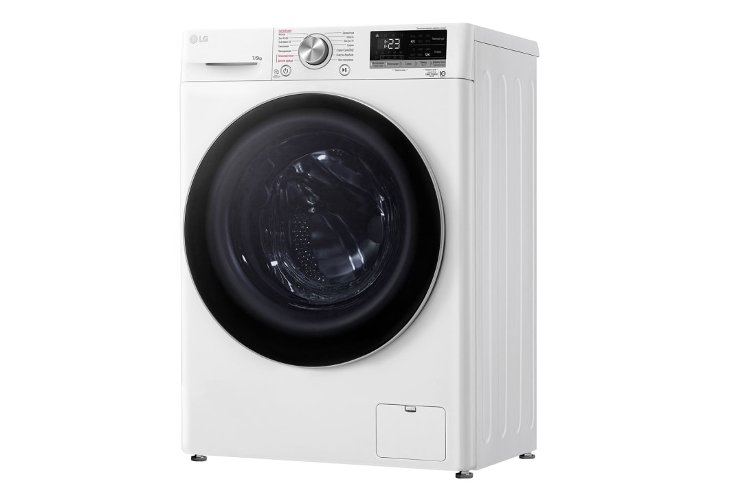 LG Узкая стирально-сушильная машина LG F2V5HG1W с паром, 7/5 кг, Стиральная машина LG F2V5HG0W (вид справа), F2V5HG1W, thumbnail 13