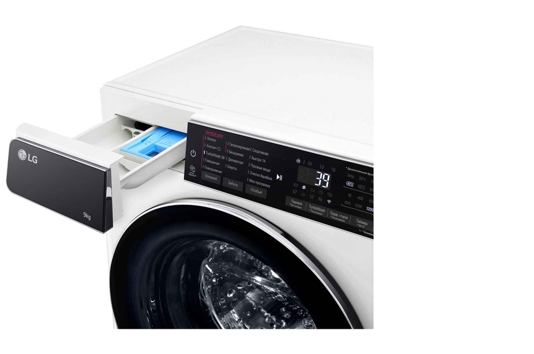LG Стиральная машина узкая LG F2T9FW9W с паром, 9 кг, drawer, F2T9FW9W, thumbnail 5