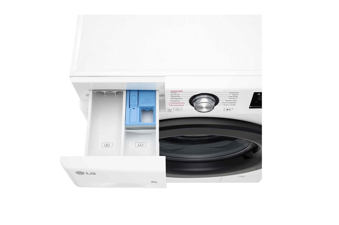 LG Стиральная машина узкая LG F2V3PS6W с паром, 8 кг, drawer, F2V3PS6W, thumbnail 7