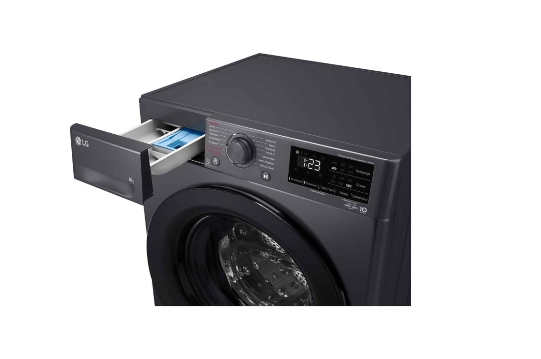 LG Стиральная машина узкая LG F2V3PS6J с паром, 8 кг, drawer, F2V3PS6J, thumbnail 6