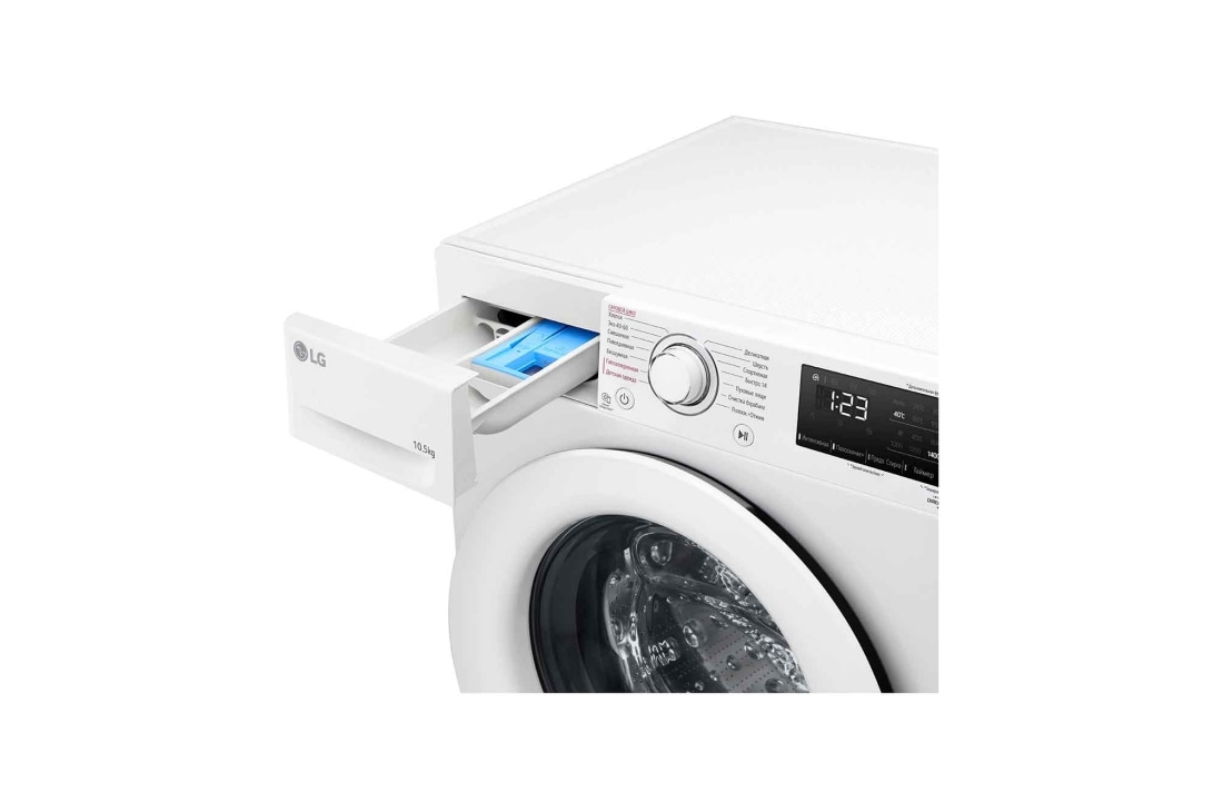 LG Стиральная машина LG F4V3RS3W с паром, 10,5 кг, Drawer, F4V3RS3W, thumbnail 5