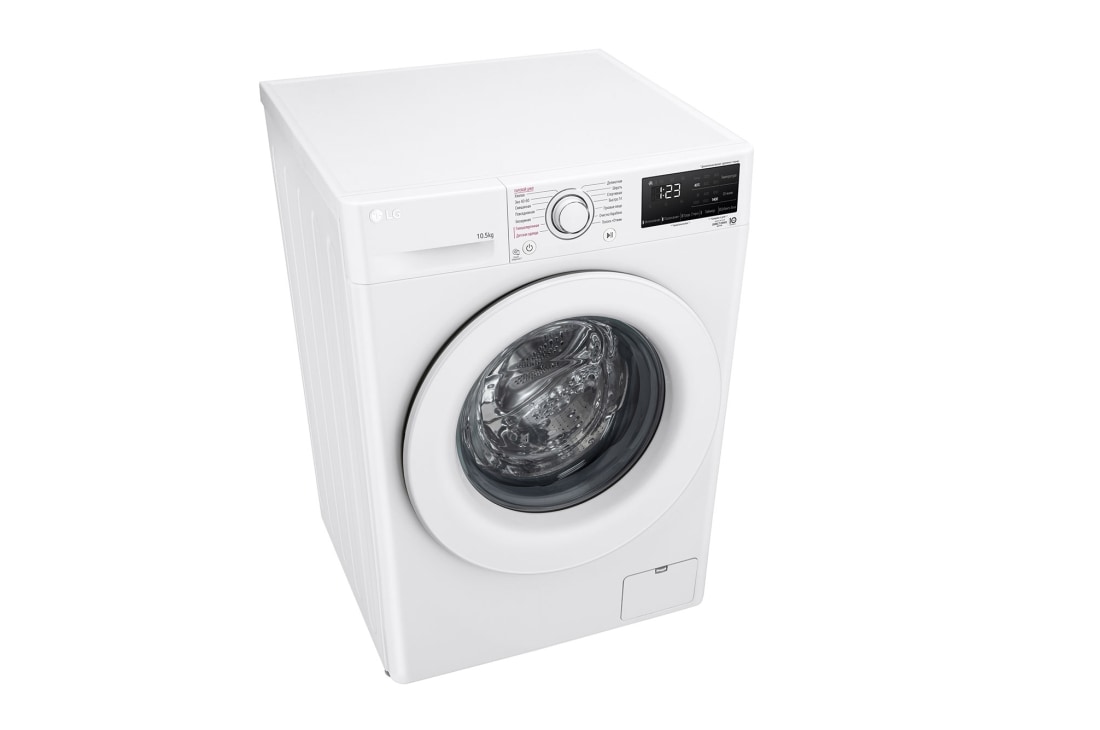 LG Стиральная машина LG F4V3RS3W с паром, 10,5 кг, Top View, F4V3RS3W, thumbnail 8