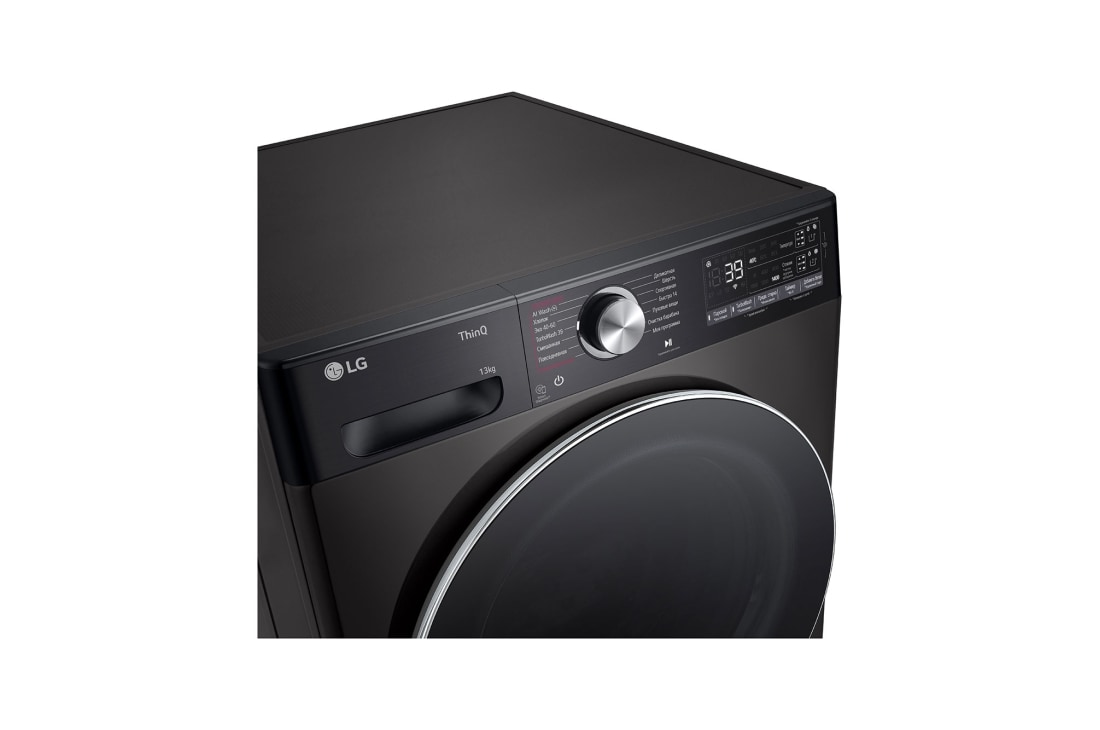 LG Стиральная машина LG F4V9LA2P с паром, 13 кг, Панель стиральной машины LG F4V9LA2P (вид слева в перспективе), F4V9LA2P, thumbnail 3