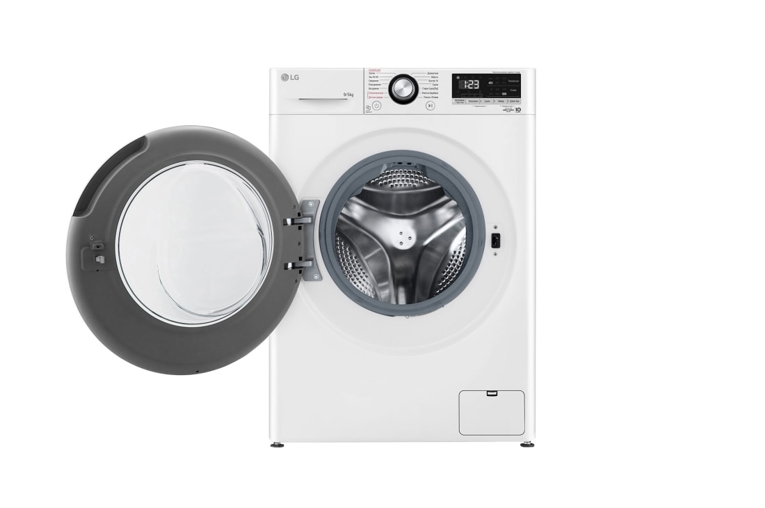 LG Узкая стирально-сушильная машина LG F2V3FR6W с паром, 9/5 кг, F2V3FR6W, thumbnail 2