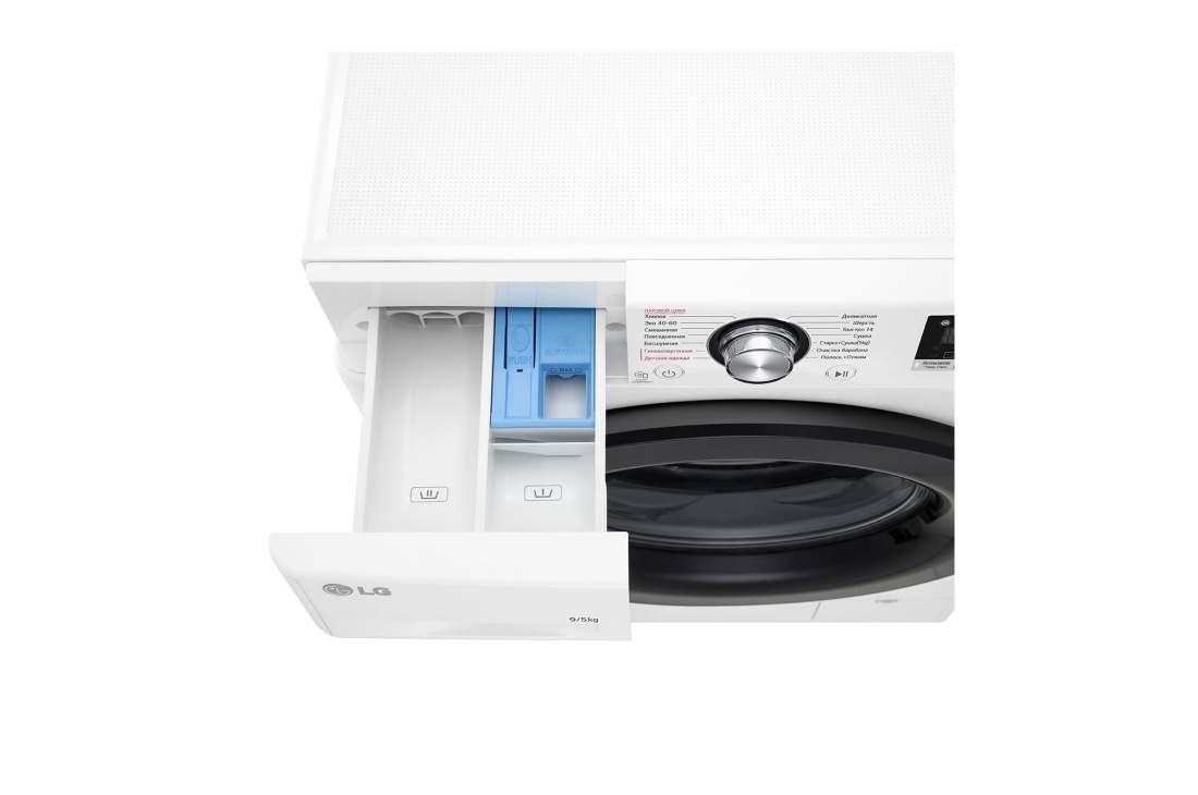 LG Узкая стирально-сушильная машина LG F2V3FR6W с паром, 9/5 кг, F2V3FR6W, thumbnail 7