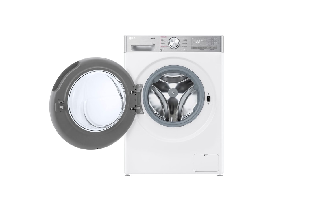 LG Стиральная машина LG F4V9LA2W с паром, 13 кг, Стиральная машина LG F4V9LA2W с открытой дверцей, F4V9LA2W, thumbnail 2