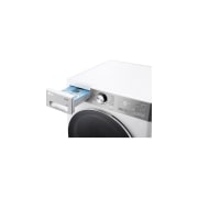 LG Стиральная машина LG F4V9LA2W с паром, 13 кг, Стиральная машина LG F4V9LA2W с открытым лотком (вид справа), F4V9LA2W, thumbnail 5