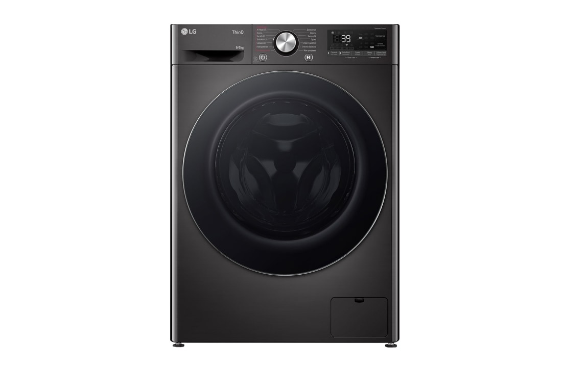 LG Узкая стирально-сушильная машина LG F2V9FC2P с паром, 9/5 кг, Стирально-сушильная машина LG F2V9FC2P, F2V9FC2P
