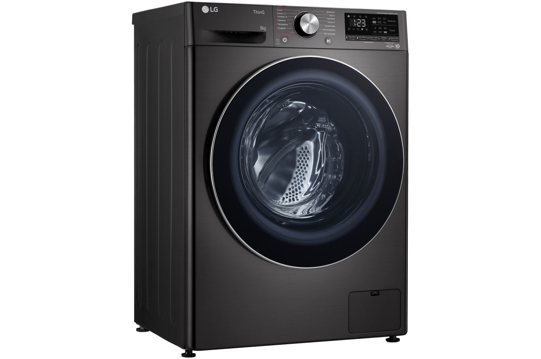 LG Стиральная машина узкая LG F2V9FW9P с паром, 9 кг, Стиральная машина LG F2V9FW9P (вид слева), F2V9FW9P, thumbnail 10