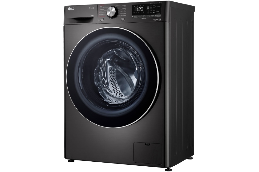 LG Стиральная машина узкая LG F2V9FW9P с паром, 9 кг, Стиральная машина LG F2V9FW9P (вид справа), F2V9FW9P, thumbnail 12