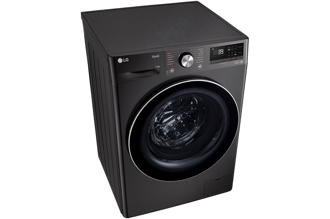 LG Стиральная машина LG TW4V9EW9P с паром, 11 кг, Стиральная машина LG TW4V9EW9P (вид слева в перспективе), TW4V9EW9P, thumbnail 8