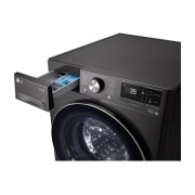 LG Стиральная машина LG TW4V9EW9P с паром, 11 кг, Стиральная машина LG TW4V9EW9P с открытым лотком (вид справа), TW4V9EW9P, thumbnail 6