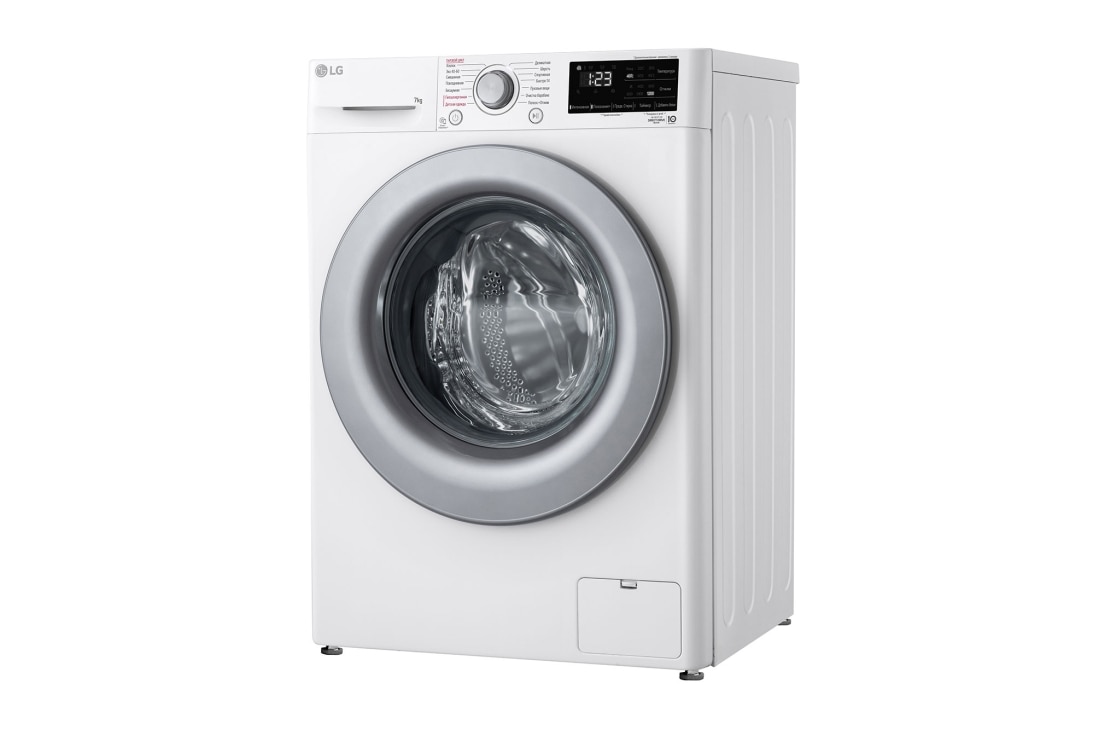 LG Стиральная машина узкая LG F2V3HS4W с паром, 7 кг, Стиральная машина LG F2V3HS4W (вид справа), F2V3HS4W, thumbnail 12