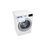 LG Стиральная машина узкая LG F2V3HS4W с паром, 7 кг, Стиральная машина LG F2V3HS4W с открытым лотком (вид слева в перспективе), F2V3HS4W, thumbnail 9