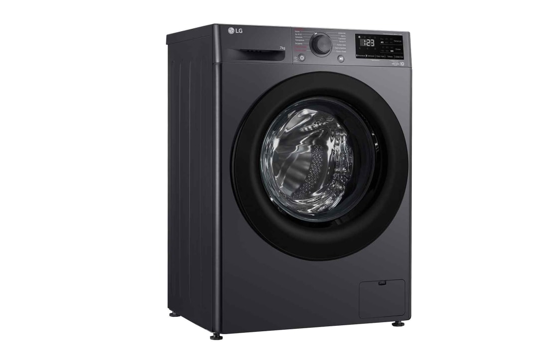 LG Стиральная машина узкая LG F2V3HS6J с паром, 7 кг, Стиральная машина LG F2V3HS6J (вид слева), F2V3HS6J, thumbnail 10